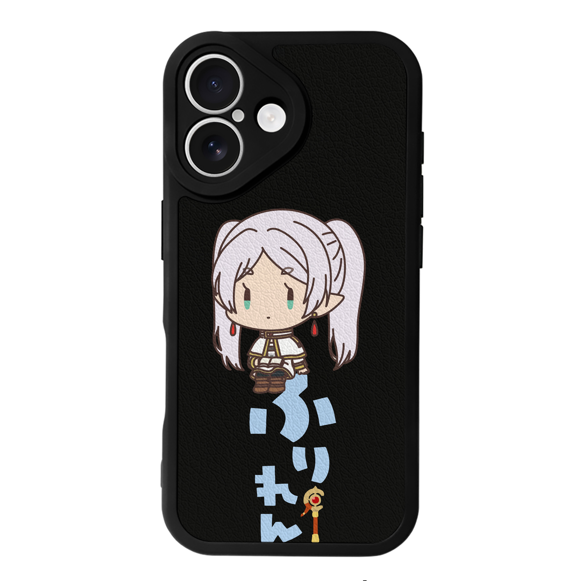 （画像用） 葬送のフリーレン Frieren 【iPhone 16シリーズ対応】シリコンスマホケース（レザー調） 材質：シリコン